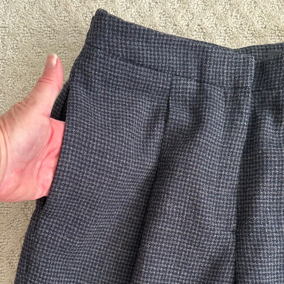 Liz Claiborne 100% Wool Pleated Tweed Trousers/Pants 10 Classic Office Workwear - Picture 4 of 16